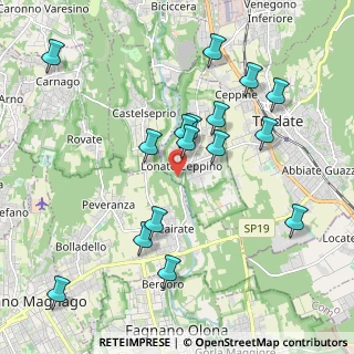 Mappa Via Molino Lepori, 21050 Lonate Ceppino VA, Italia (2.06125)