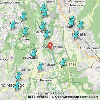 Mappa Via Molino Lepori, 21050 Lonate Ceppino VA, Italia (2.68188)