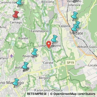 Mappa Via Molino Lepori, 21050 Lonate Ceppino VA, Italia (3.11727)
