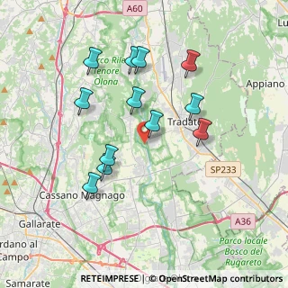 Mappa Via Molino Lepori, 21050 Lonate Ceppino VA, Italia (3.49333)