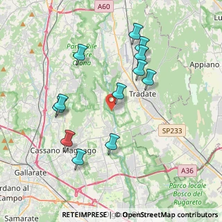 Mappa Via Molino Lepori, 21050 Lonate Ceppino VA, Italia (3.88833)