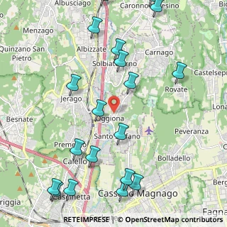Mappa Via San G. Bosco, 21040 Oggiona Con Santo Stefano VA, Italia (2.72158)