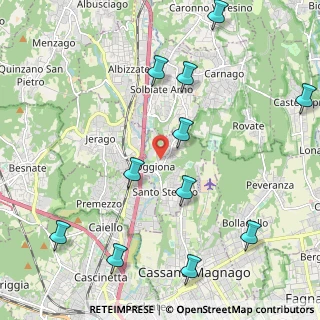 Mappa Via San G. Bosco, 21040 Oggiona Con Santo Stefano VA, Italia (2.58091)