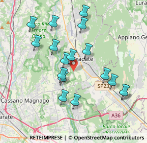 Mappa Via della Cascinetta, 21049 Tradate VA, Italia (3.69882)