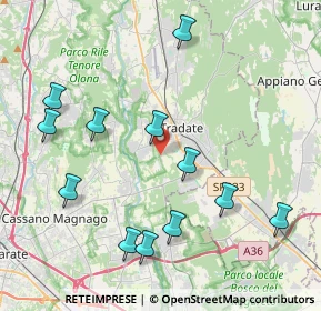 Mappa Via della Cascinetta, 21049 Tradate VA, Italia (4.46417)