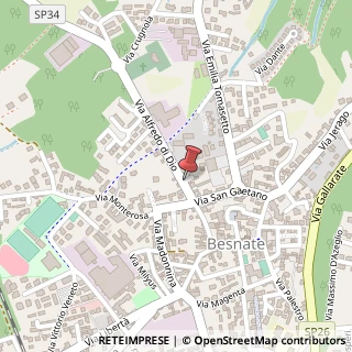 Mappa Via A. Di Dio, 16, 21010 Besnate, Varese (Lombardia)