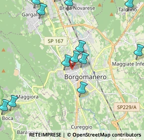 Mappa Via San Martino, 28021 Borgomanero NO, Italia (2.58769)
