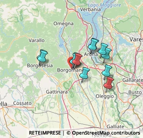 Mappa Via San Martino, 28021 Borgomanero NO, Italia (9.8775)