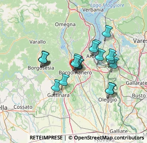 Mappa Via San Martino, 28021 Borgomanero NO, Italia (10.596)