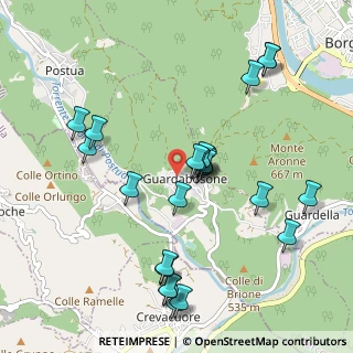 Mappa Via Stretta, 13010 Guardabosone VC, Italia (1.025)