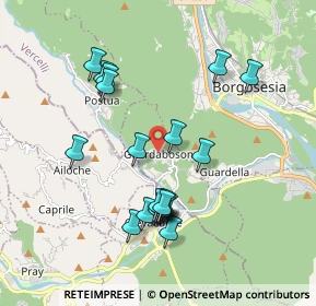 Mappa Via Stretta, 13010 Guardabosone VC, Italia (1.807)