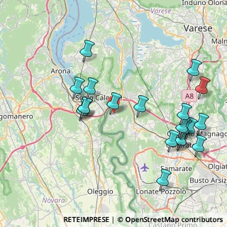 Mappa Via Cesare Battisti, 21010 Golasecca VA, Italia (9.057)
