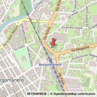 Mappa Via Maggiate, 21, 28021 Borgomanero, Novara (Piemonte)