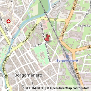 Mappa Via Giulio Bonola Lorella, 24, 28021 Borgomanero, Novara (Piemonte)