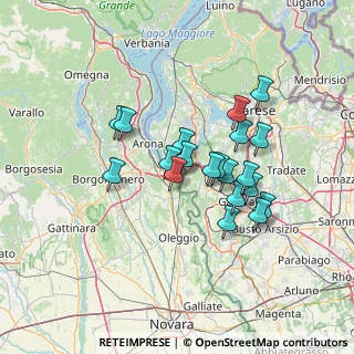 Mappa Via Sivo, 28053 Castelletto sopra Ticino NO, Italia (11.27)