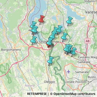 Mappa Via Sivo, 28053 Castelletto sopra Ticino NO, Italia (6.01353)