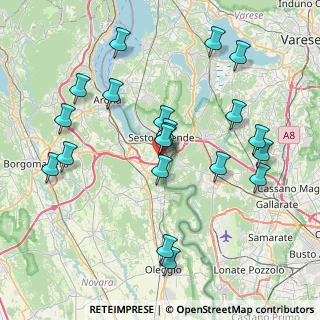 Mappa Via Sivo, 28053 Castelletto sopra Ticino NO, Italia (8.2635)
