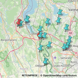 Mappa Via Sivo, 28053 Castelletto sopra Ticino NO, Italia (9.076)