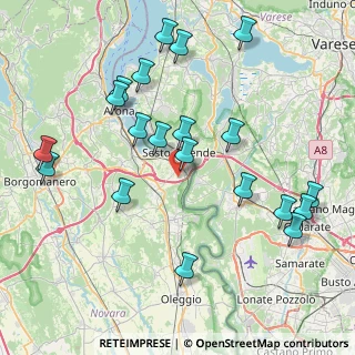 Mappa Via Sivo, 28053 Castelletto sopra Ticino NO, Italia (8.9395)