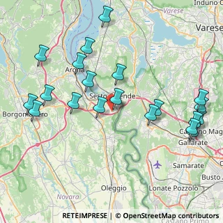 Mappa Via Sivo, 28053 Castelletto sopra Ticino NO, Italia (9.3555)