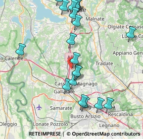 Mappa Via Carabelli, 21040 Oggiona Con Santo Stefano VA, Italia (8.9135)