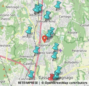 Mappa Via Carabelli, 21040 Oggiona Con Santo Stefano VA, Italia (2.299)