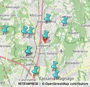 Mappa Via Carabelli, 21040 Oggiona Con Santo Stefano VA, Italia (2.33)
