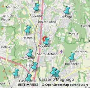Mappa Via Carabelli, 21040 Oggiona Con Santo Stefano VA, Italia (2.59909)