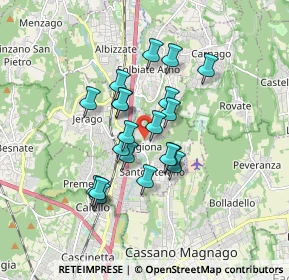 Mappa Via Carabelli, 21040 Oggiona Con Santo Stefano VA, Italia (1.3385)