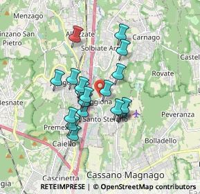 Mappa Via Carabelli, 21040 Oggiona Con Santo Stefano VA, Italia (1.31842)