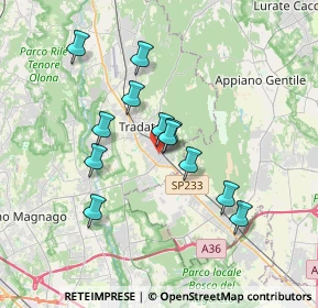 Mappa Via Pasubio, 21049 Tradate VA, Italia (3.02333)