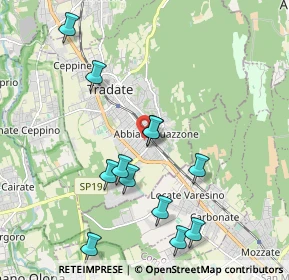 Mappa Via Pasubio, 21049 Tradate VA, Italia (2.055)