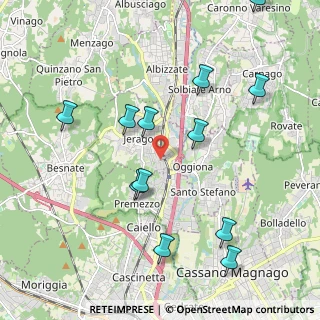 Mappa Via Monte Rosa, 21040 Jerago Con Orago VA, Italia (2.23417)