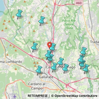 Mappa Via Monte Rosa, 21040 Jerago Con Orago VA, Italia (4.465)