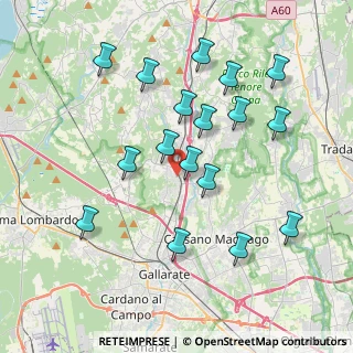 Mappa Via Monte Rosa, 21040 Jerago Con Orago VA, Italia (3.89941)