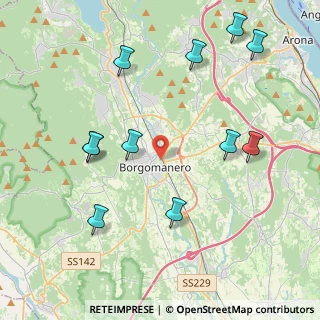 Mappa Via Giulio Bonola Lorella, 28021 Borgomanero NO, Italia (4.64545)