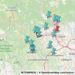 Mappa Via Rivalta, 36015 Schio VI, Italia (6.58067)