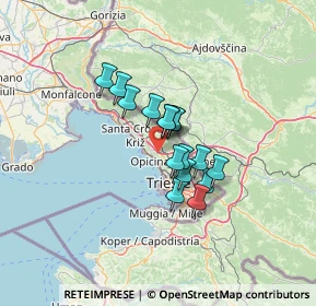 Mappa 34151 Trieste TS, Italia (8.50313)