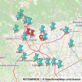 Mappa 36030 Sarcedo VI, Italia (9.2015)