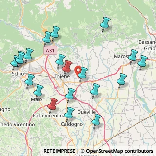Mappa 36030 Sarcedo VI, Italia (9.6615)