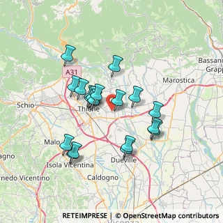 Mappa 36030 Sarcedo VI, Italia (6.03789)