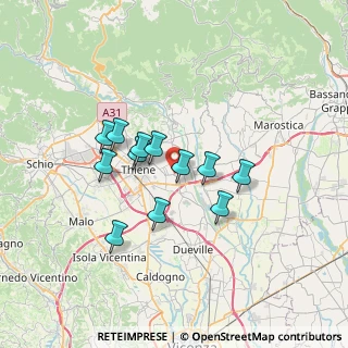 Mappa 36030 Sarcedo VI, Italia (5.42083)