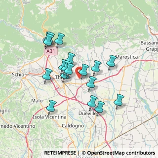 Mappa 36030 Sarcedo VI, Italia (6.27889)