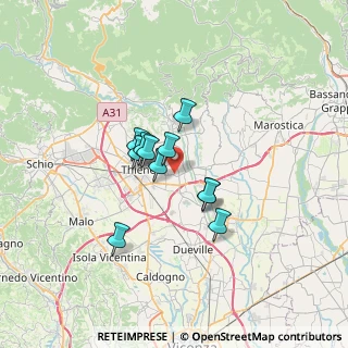 Mappa 36030 Sarcedo VI, Italia (4.55091)