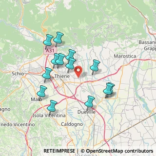 Mappa 36030 Sarcedo VI, Italia (6.75462)