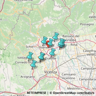 Mappa 36030 Sarcedo VI, Italia (9.38091)