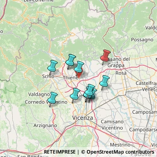 Mappa 36030 Sarcedo VI, Italia (10.11333)