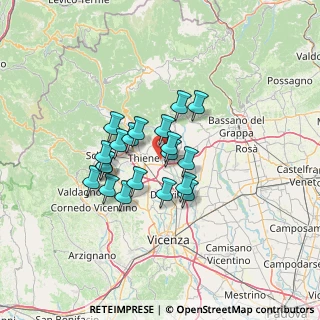 Mappa 36030 Sarcedo VI, Italia (9.829)
