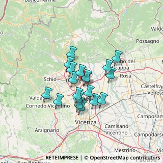 Mappa 36030 Sarcedo VI, Italia (9.82947)