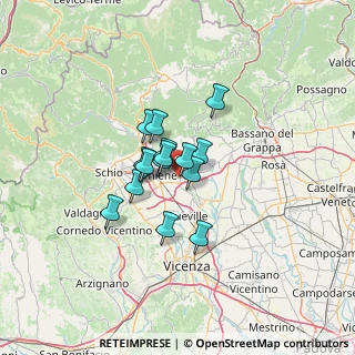 Mappa 36030 Sarcedo VI, Italia (7.97733)